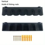 Fishing Rod Holders 6 8 Rod Rack Vertical Pole Holder Wall Mount Modular For Garage Fishing