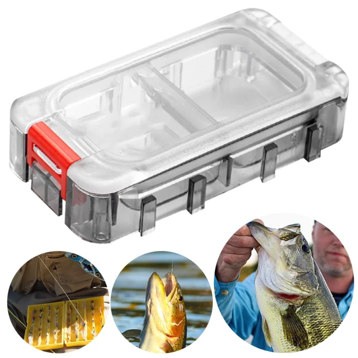 Fishing Tackle Box Double Side Fishing Tackle Box Fishing Hardware Toolbox Waterproof Tool Box Clear Fishing 1