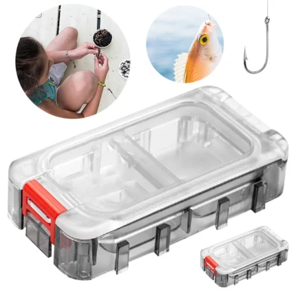 Fishing Tackle Box Double Side Fishing Tackle Box Fishing Hardware Toolbox Waterproof Tool Box Clear Fishing