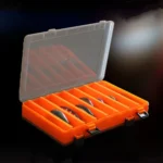 Fishing Tackle Box Lure Storage 14 Compartments Double Sided Lure Hook Boxes Baits Container Storage Case 4