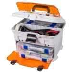 Flambeau Outdoors T4p Pro Multi Loader Fishing Tackle Box White Orange 33 5 Inches Long Plastic 4