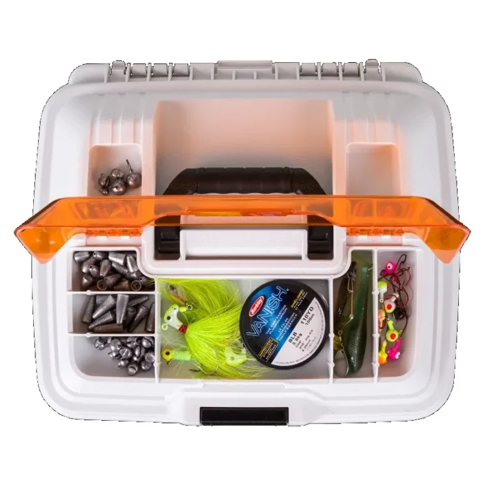 Flambeau Outdoors T4p Pro Multi Loader Fishing Tackle Box White Orange 33 5 Inches Long Plastic 5