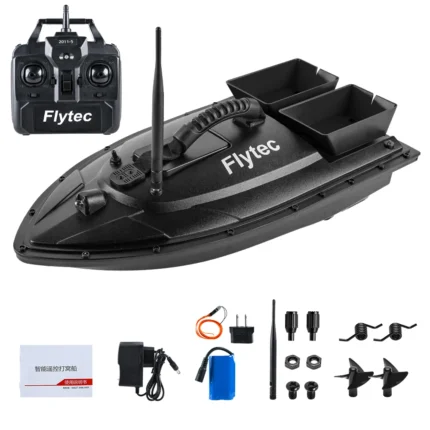 Flytec Fishing Bait Boat 500m Remote Control Bait Boat Dual Motor Fish Finder 1 5kg Loading