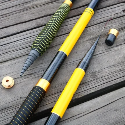 For Carp Fishing Rod Feeder Hard Frp Carbon Fiber Portable Durable Ultra Light Telescopic Travel Pole 1