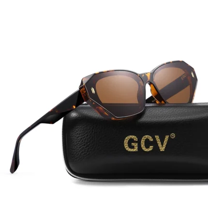 Gcv Brand Acetate Cat Eye Polarized Sunglasses Women Fashion Outdoors Eyewear Uv400 Ultraviolet Proof Quality Of