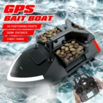 Gps Fishing Bait Boat 500m Rc Bait Boat Dual Motor Fish Finder 2kg Loading Support Automatic