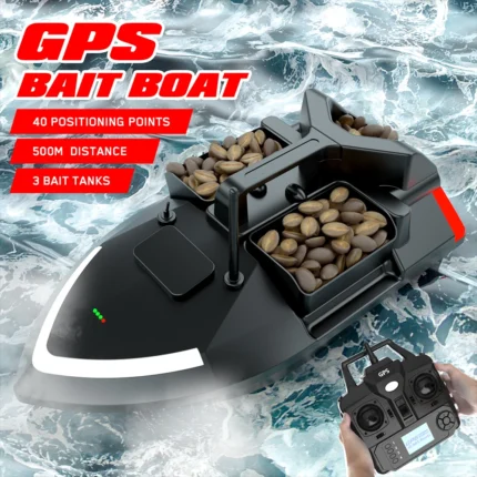 Gps Fishing Bait Boat 500m Rc Bait Boat Dual Motor Fish Finder 2kg Loading Support Automatic