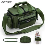 Goture Shoulder Crossbody Fishing Bags 600d Oxford Fabric Durable High Capacity Storage Fishing Gear Bags For