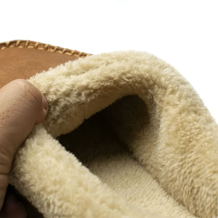 Home Men Slippers Winter Plush Warm Shoes Men Casual Flat House Indoor Bedroom Cotton Slides Comfort 2