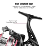 Huidiao Fishing Reel 500 800 Spinning Reel Stainless Steel Bearing Spinning Fishing Reel 8kg Max For 5