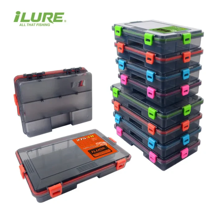 Ilure Fishing Tackle Box Large Capacity Waterproof Fishing Accessories Fish Hook Storage Lure Bait Organizer Boxes