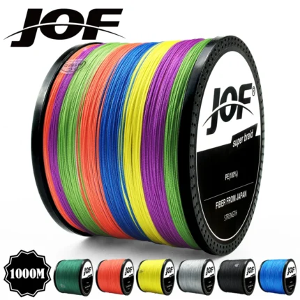 Jof 300m 500m 1000m 8 Strands 4 Strands 18 88lb Pe Braided Fishing Wire Multifilament Super