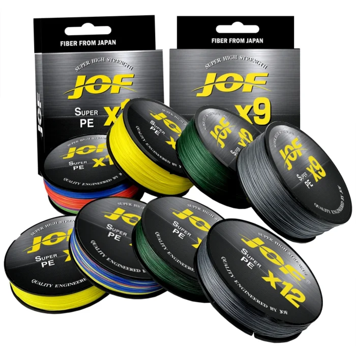 Jof 9 12 Strands 500m 300m 100m Pe Braided Fishing Line Tresse Peche Saltwater Fishing Weave 4