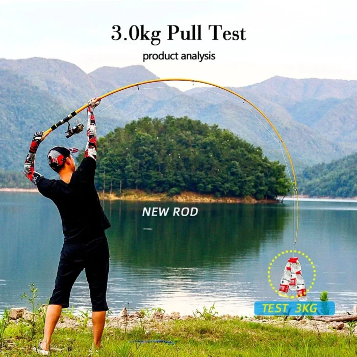 Josby 2 7m 2 4m 2 1m 1 8m Portable Telescopic Mini Lure Fishing Rod Spinning 5