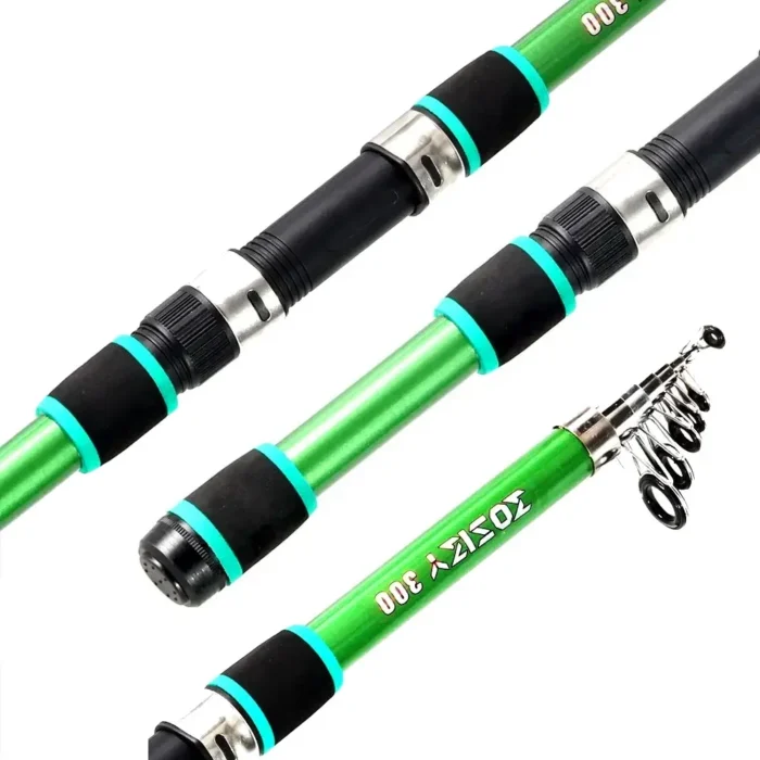 Josby 2 7m 2 4m 2 1m 1 8m Portable Telescopic Mini Lure Fishing Rod Spinning