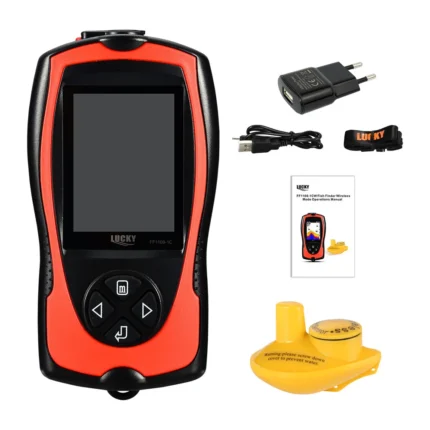 Lucky Ff1108 1cw 100m Wireless Operating Range Wireless Sonar Color Fishfinder 90 Degrees Sonar Coverage Echo 1