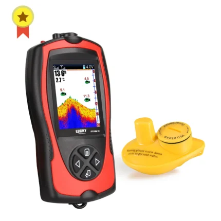 Lucky Ff1108 1cw 100m Wireless Operating Range Wireless Sonar Color Fishfinder 90 Degrees Sonar Coverage Echo