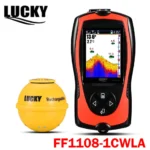 Lucky Rechargeable Fish Finder Ff1108 1cwla Ct Wireless Sonar Sensor Fishing Finder Color Display Max 45m