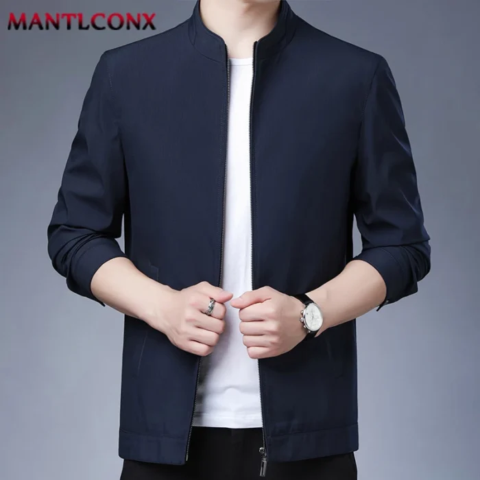 Mantlconx Newest Thin Men S Jacket Men Spring Autumn Business Jacket S Coat Male Casual Outerwear 1