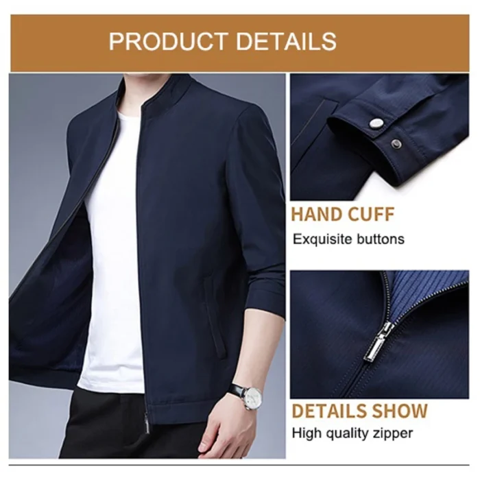 Mantlconx Newest Thin Men S Jacket Men Spring Autumn Business Jacket S Coat Male Casual Outerwear 2