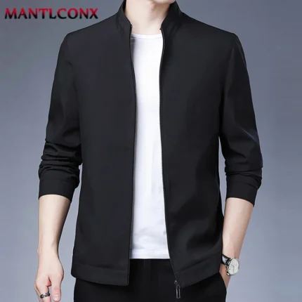 Mantlconx Newest Thin Men S Jacket Men Spring Autumn Business Jacket S Coat Male Casual Outerwear