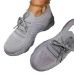 Mesh Breathable Women Casual Sneakers Lace Up Vulcanized Shoes Ladies Platform Sneakers Female Shoes Plus Size 4