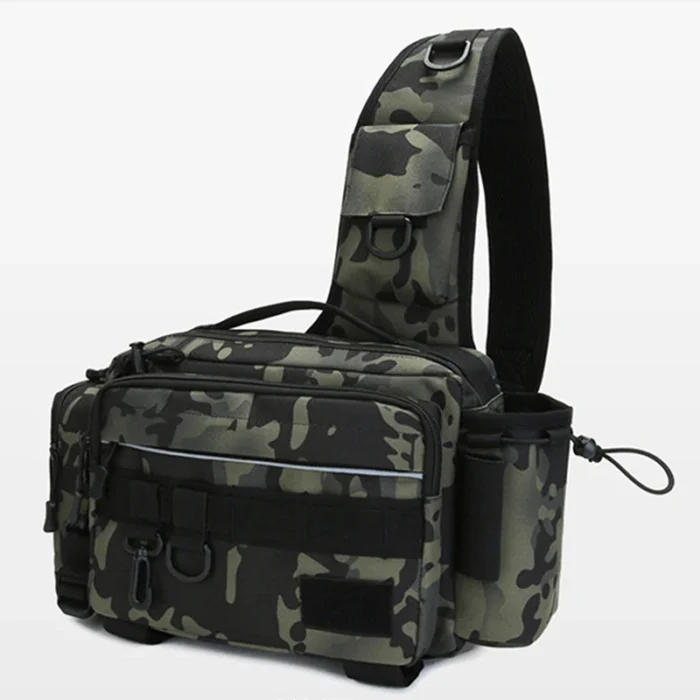 Multifunctional Fishing Tackle Bags Single Shoulder Crossbody Bag Waist Pack Fish Outdoor Storage Fishing Bag 3