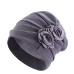 Muslim Fashion Women S Hijabs Flower Muslim Islamic Hijab Chemo Hat Beanies Hiar Loss Cancer Chemo 2