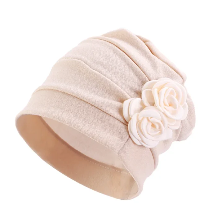 Muslim Fashion Women S Hijabs Flower Muslim Islamic Hijab Chemo Hat Beanies Hiar Loss Cancer Chemo 4