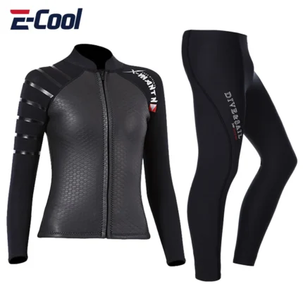 Neoprene Diving Suit For Men And Women Split Body Jacket And Pants Warm Swimwear Swimming Kayaking