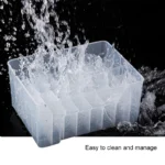 New 40 Grids Plastic Fishing Tackle Box Lined Box Webfoot Octopus Egi Storage Organizer Box Squid 3