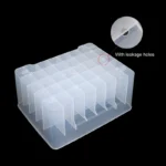 New 40 Grids Plastic Fishing Tackle Box Lined Box Webfoot Octopus Egi Storage Organizer Box Squid 5