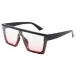 New Fashion Sunglasses Large Frame Integrated Glasses Personality Unique Design For Men And Women Decorative Uv 2