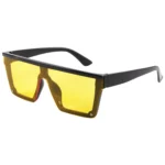 New Fashion Sunglasses Large Frame Integrated Glasses Personality Unique Design For Men And Women Decorative Uv 4