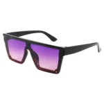 New Fashion Sunglasses Large Frame Integrated Glasses Personality Unique Design For Men And Women Decorative Uv 5