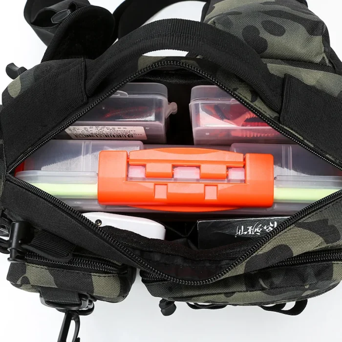 New Fishing Tackle Bag Single Shoulder Crossbody Tactical Bags Waist Pack Fish Lures Gear Utility Storage 2