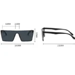 New Square Oversized Sunglasses Women Big Frame Colorful Sun Glasses Lady Classics Vintage Rectangle Eyewear Uv400 4
