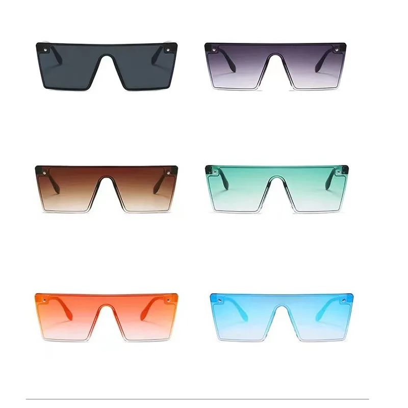 New Square Oversized Sunglasses Women Big Frame Colorful Sun Glasses Lady Classics Vintage Rectangle Eyewear Uv400 5