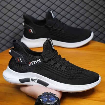 New White Men S Sneakers High Quality Shoes For Men Mesh Breathable Summer Casual Walking Sneaker 1