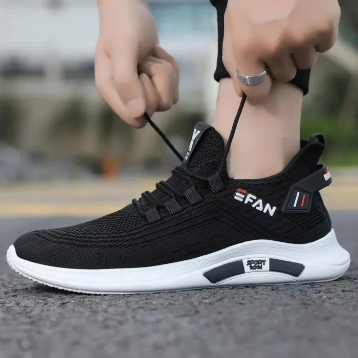 New White Men S Sneakers High Quality Shoes For Men Mesh Breathable Summer Casual Walking Sneaker 5