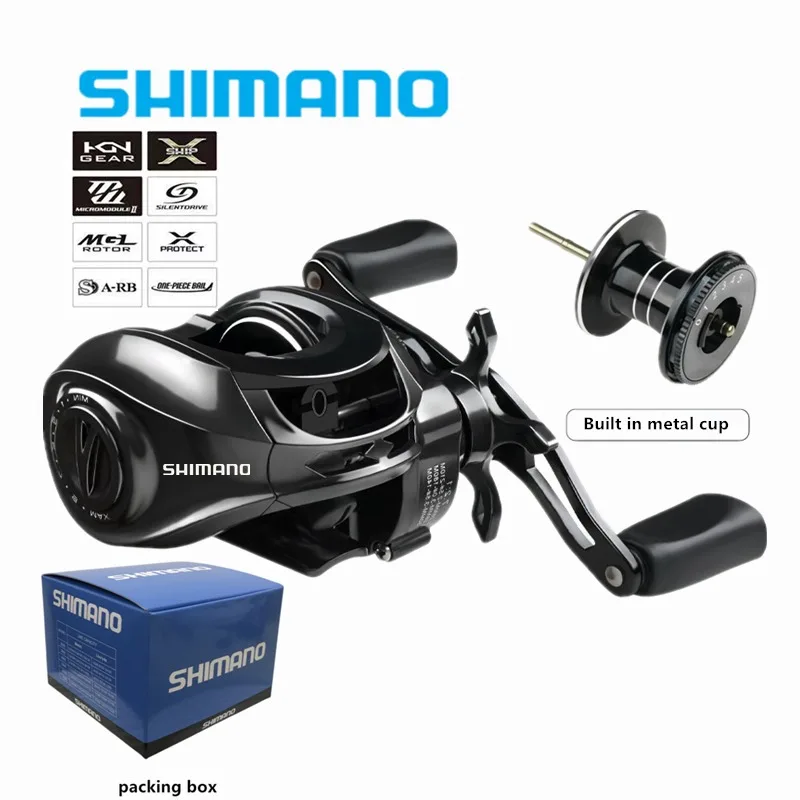 Original Shimano Baitcasting Fishing Reels Gear Ratio 7.2:1 Max Drag 15kg Baitcast  Reel Fishing Metal Light Spool – Store