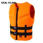 Oulylan Life Jack Vest Professional Life Jacket Surfing Vest Neoprene Adult Comp Vest Impact Protection Life 1