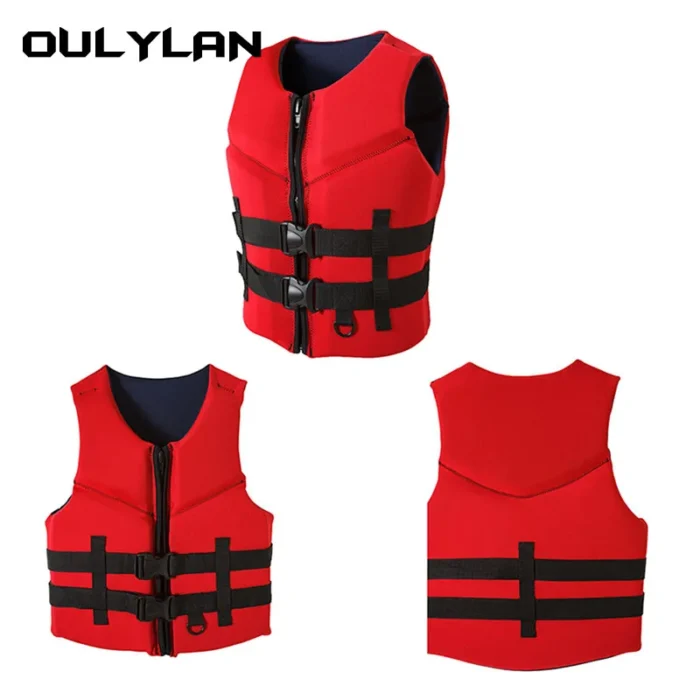 Oulylan Life Jack Vest Professional Life Jacket Surfing Vest Neoprene Adult Comp Vest Impact Protection Life 3