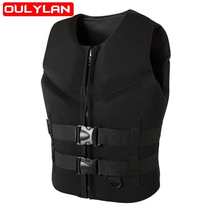 Oulylan Life Jack Vest Professional Life Jacket Surfing Vest Neoprene Adult Comp Vest Impact Protection Life