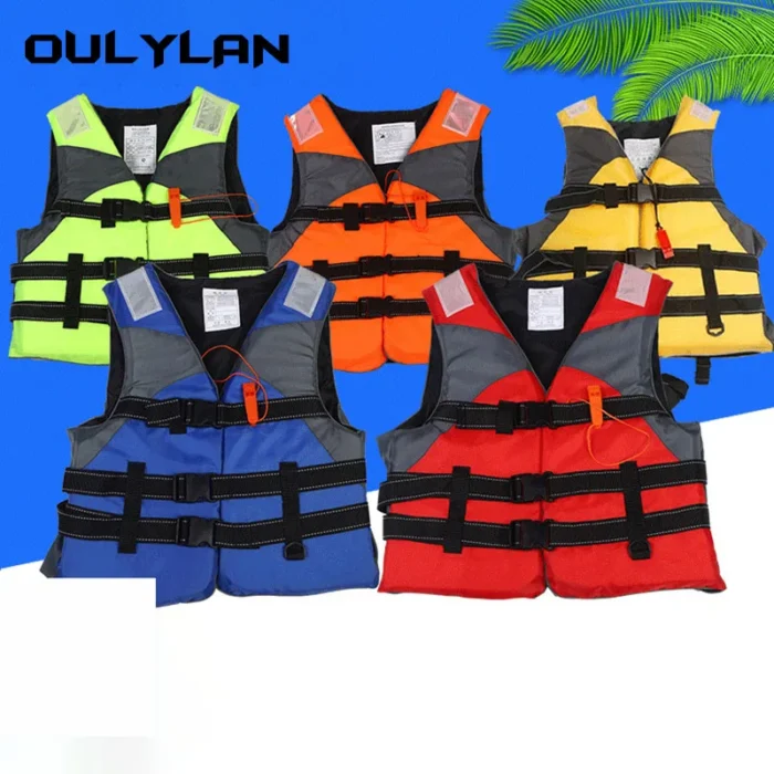 Oulylan Outdoor Adult Safety Swimming Boating Life Vest Puddle Jumper Polyester Ski Drifting Water Sports Man 4