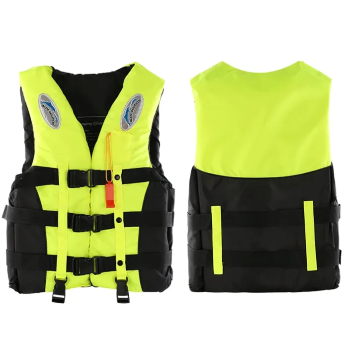 Outdoor Adult Swimming Life Jacket Adjustable Buoyancy Survival Suit Polyester Children Life Vest With Whistle 3