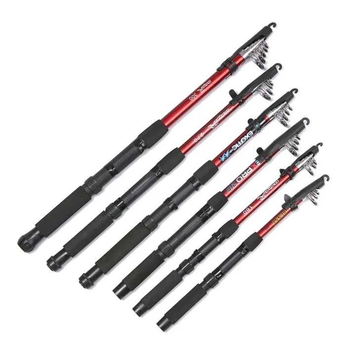 Outdoor Fiberglass Sea Rod Telescopic Fishing Rod Pole Fishing Tackle Tools 1 5 3 0m 2