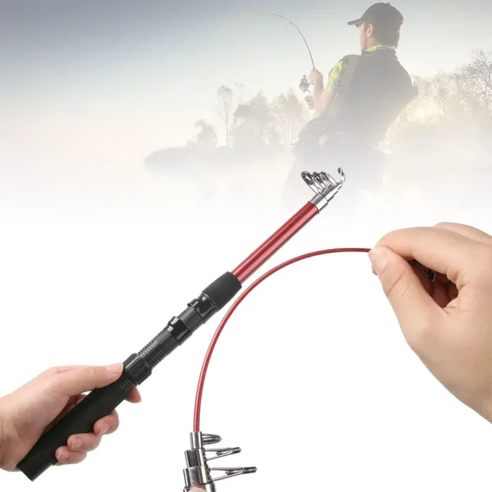 Outdoor Fiberglass Sea Rod Telescopic Fishing Rod Pole Fishing Tackle Tools 1 5 3 0m 4