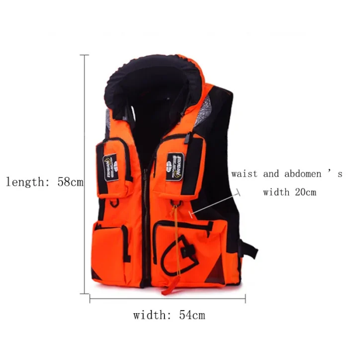 Outdoor Fishing Vest Life Safety Jacket Swimming Sailing Waistcoat Vest Quick Dry Breathable Material Fishing Vest 1