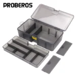 Pro Beros Fishing Tackle Box Waterproof Plastic Double Layer Lures Hook Minnow Bait Storage Case Multifunctional